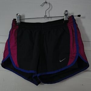 Nike Black, Pink, And Blue Running Shorts